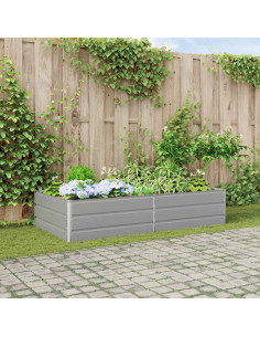 Fioriera Grigio chiaro 195 x 100 x 45 cm Acciaio zincato