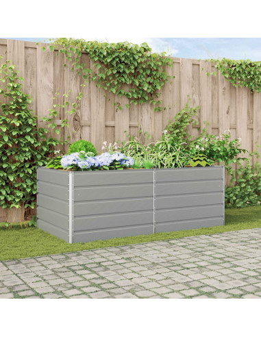 Fioriera Grigio chiaro 195 x 100 x 45 cm Acciaio zincato