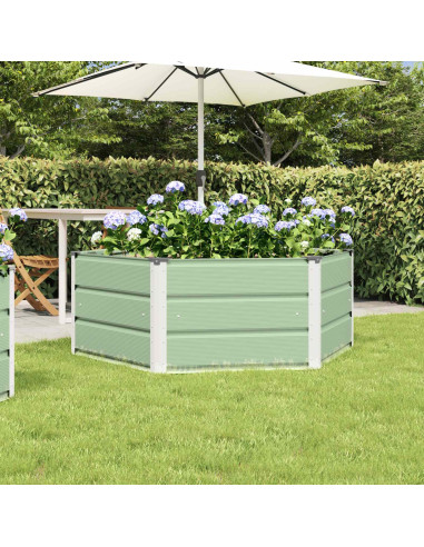 Fioriera Verde Pastello 129 x 129 x 45 cm Acciaio