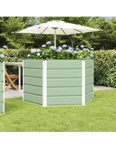 Fioriera Verde Pastello 129 x 129 x 75 cm Acciaio