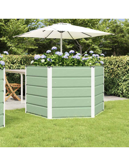 Fioriera Verde Pastello 129 x 129 x 75 cm Acciaio