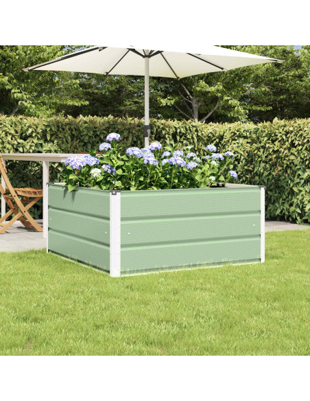 Fioriera Verde Pastello 100 x 100 x 45 cm Acciaio