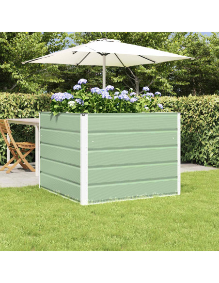 Fioriera Verde Pastello 100 x 100 x 75 cm Acciaio