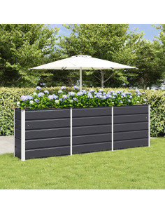 Fioriera Antracite 160 x 40 x 75 cm Acciaio 2