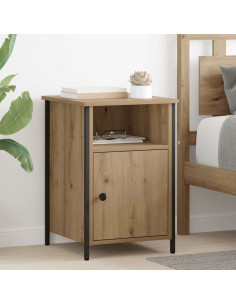 Armadio da Notte 2 pcs Rovere artigianale 40 x 42 x 60 cm