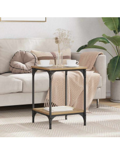 Tavolino da salotto Rovere artigianale 40 x 40 x 55 cm