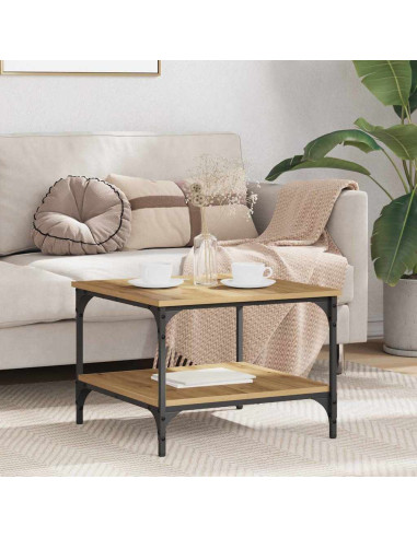 Tavolino da salotto Rovere artigianale 55 x 55 x 40 cm