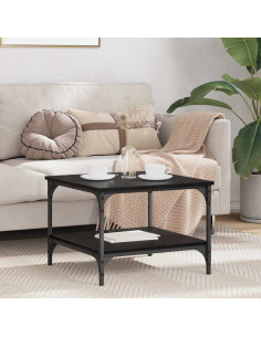 Tavolino da salotto Rovere Nero 55 x 55 x 40 cm