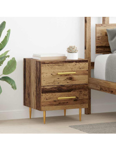 Armadio da Notte con cassetto Legno vecchio 40 x 35 x 47,5 cm