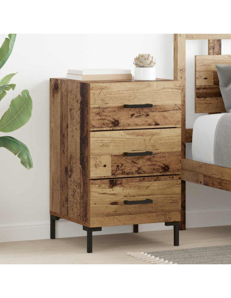 Armadio da Notte con cassetto Legno vecchio 40 x 40 x 66 cm