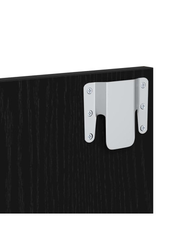 Armadio da Notte 2 pcs Rovere Nero 50 x 32,5 x 80cm