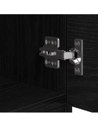 Armadietto per letto 2 pcs Rovere Nero 40 x 39 x 40cm