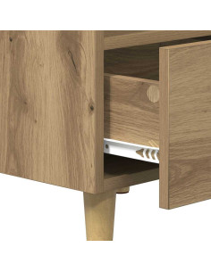 Armadietto per letto 2 pcs Rovere artigianale 40 x 35 x 47.5cm