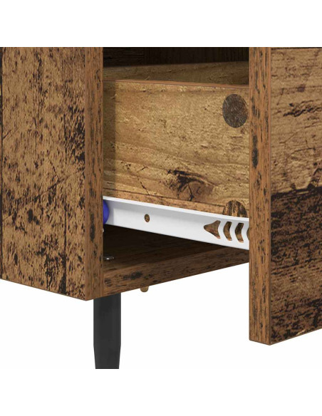 Armadio da Notte con cassetto Legno vecchio 40 x 35 x 47,5 cm