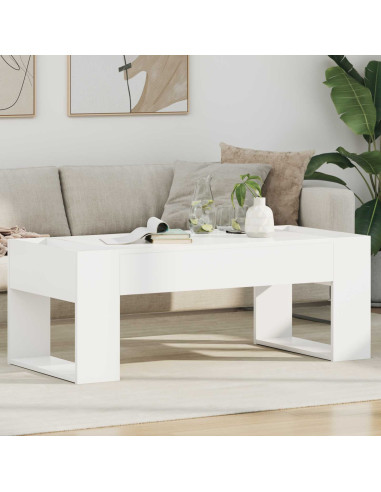 Tavolino da salotto Bianco 110 x 50 x 41 cm Legno multistrato