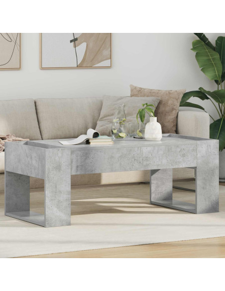 Tavolino da salotto Grigio cemento 110 x 50 x 41 cm