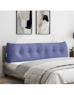 Cuscino per Schiena Blu jeans 180 x 24 x 50 cm Tessuto