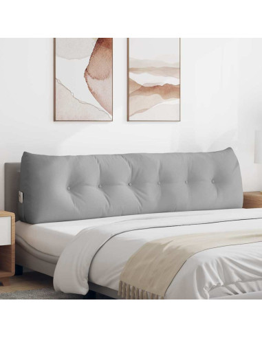 Cuscino per Schiena Grigio Nuvola 180 x 24 x 50 cm Tessuto