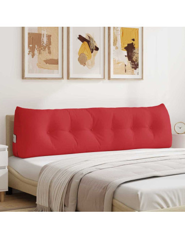 Cuscino per Schiena Rosso 180 x 24 x 50 cm Tessuto