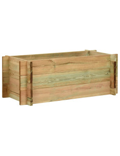 Fioriera Giardino Letto Vegetale in Legno Pino Impregnato 80 cm