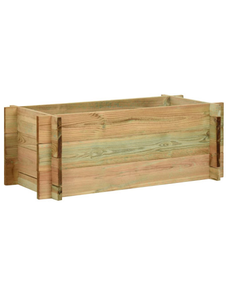 Fioriera Giardino Letto Vegetale in Legno Pino Impregnato 80 cm