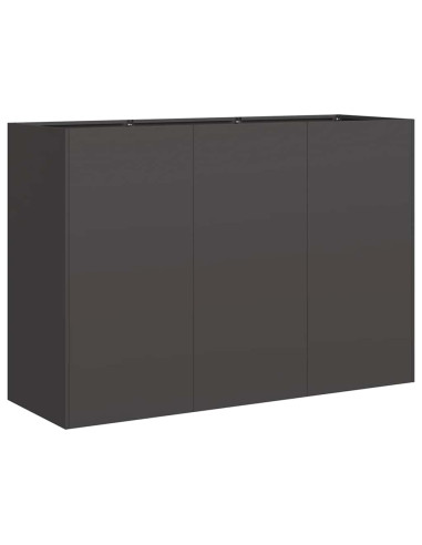 Fioriera Nera 120x40x80 cm in Acciaio Laminato a Freddo