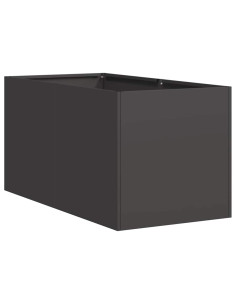 Fioriera Nera 40x80x40 cm in Acciaio Laminato a Freddo