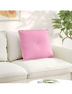 Cuscino per Schiena Rosa 60 x 19 x 50 cm Tessuto