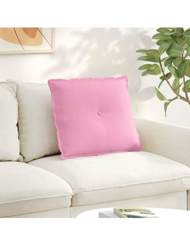 Cuscino per Schiena Rosa 60 x 19 x 50 cm Tessuto