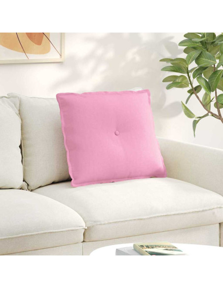 Cuscino per Schiena Rosa 60 x 19 x 50 cm Tessuto