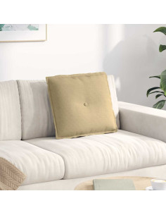 Cuscino per Schiena Grigio Verde 50 x 45 cm Tessuto in Cords