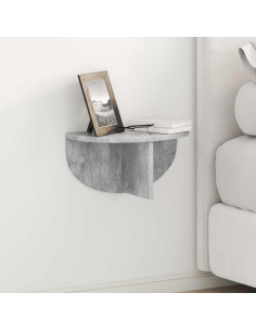 Scaffale da parete 2 pcs Grigio cemento 38 x 19 x 19 cm