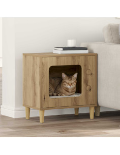 Casa per Gatti Rovere Artigianale 51 x 30 x 52 cm