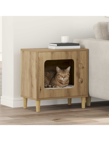 Casa per Gatti Rovere Artigianale 51 x 30 x 52 cm