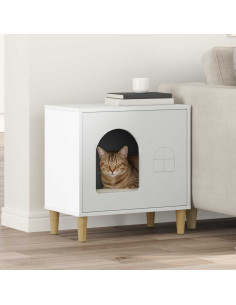 Casa per Gatti Bianco 51 x 30 x 52 cm Legno multistrato