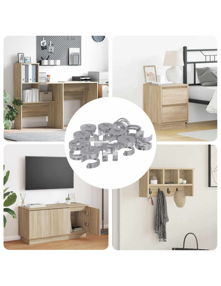 Dadi con bloccaggio a cam 8372 pcs Argento Acciaio