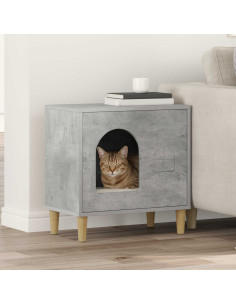Casa per Gatti Calcestruzzo 51 x 30 x 52 cm Legno multistrato