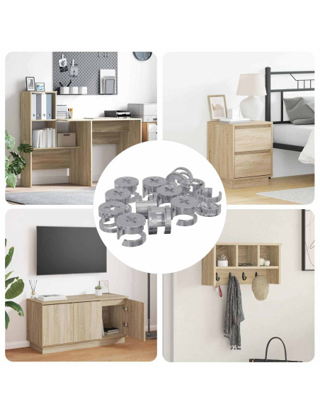 Dadi con bloccaggio a cam 4000 pcs Argento Acciaio