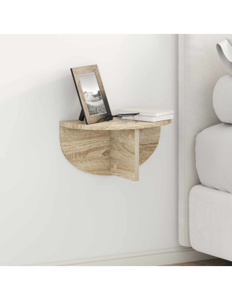 Scaffale da parete 2 pcs Rovere Sonoma 38 x 19 x 19 cm