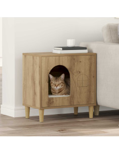 Casa per Gatti Rovere Artigianale 51 x 30 x 52 cm 2