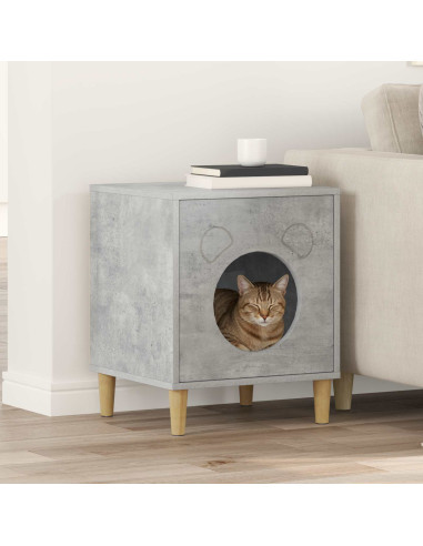 Casa per Gatti Calcestruzzo 42,5 x 40 x 53 cm Legno multistrato