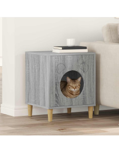 Casa per Gatti Grigio Sonoma 42,5 x 40 x 53 cm 2