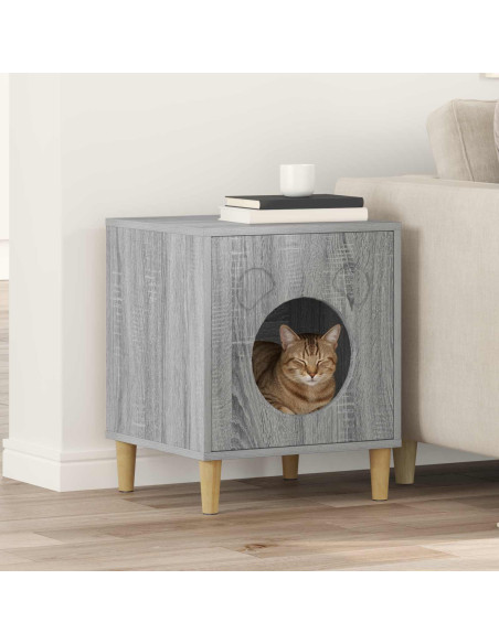 Casa per Gatti Grigio Sonoma 42,5 x 40 x 53 cm