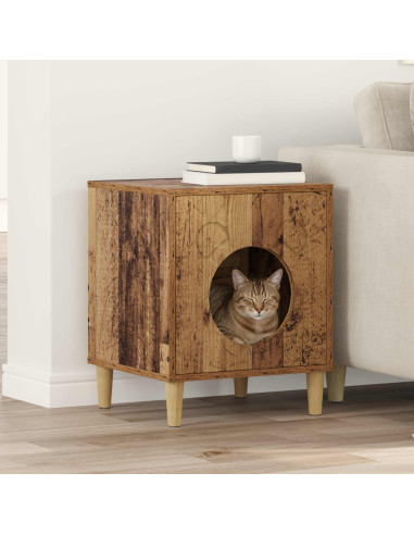 Casa per Gatti Legno vecchio 42,5 x 40 x 53 cm