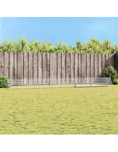 Gabbia per polli Argento 650 x 55 x 55 cm Acciaio zincato