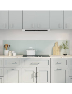 Rivestimento da Cucina 2 pcs Bianco 90 x 40 cm vetro temperato