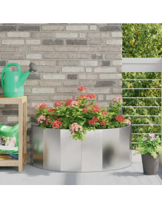 Fioriera Argento 90 x 45 x 35 cm Acciaio inossidabile