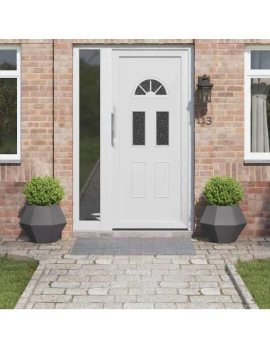 Fioriera 2 pcs Nero 50 x 50 x 40 cm Acciaio