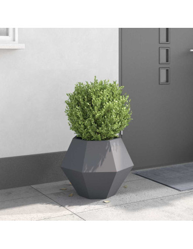 Fioriera Antracite 50 x 50 x 40 cm Acciaio