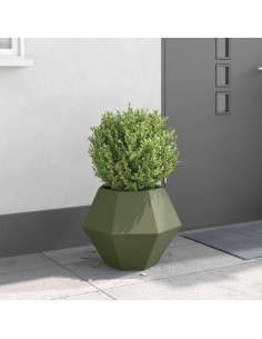 Fioriera Verde oliva 50 x 50 x 40 cm Acciaio 2